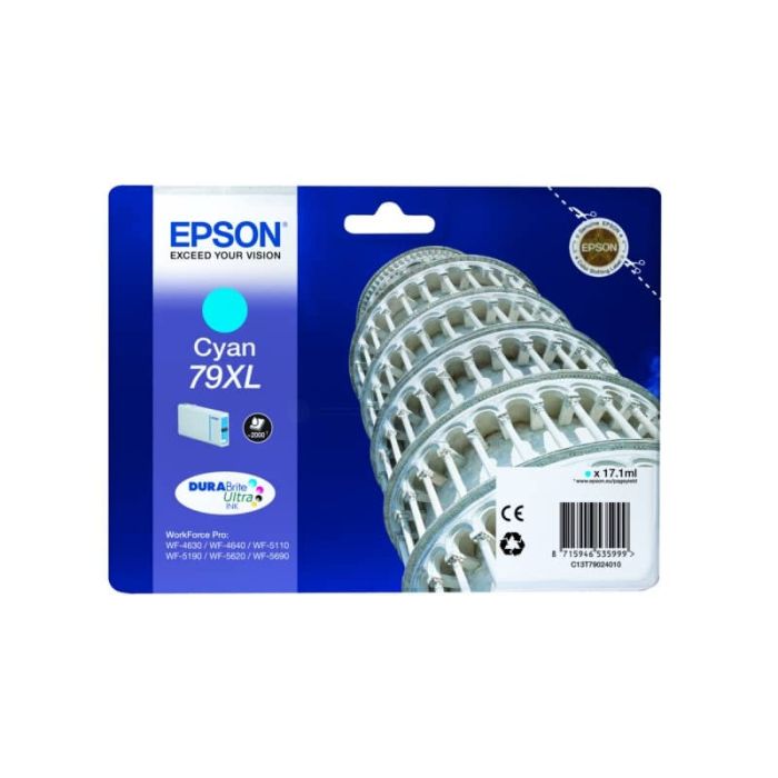 Cartuccia inkjet alta capacità blister RS 79XL Epson ciano C13T79024010 main product photo