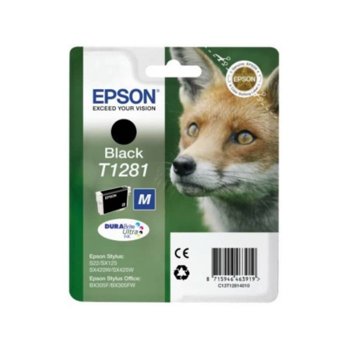 Cartuccia inkjet ink pigmentato Volpe T1281 Epson nero C13T12814012 main product photo