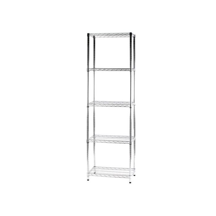 Scaffale cinque ripiani d'acciaio cromato Serena Group Archimede 60x35xH.200 cm - 5X356020 main product photo