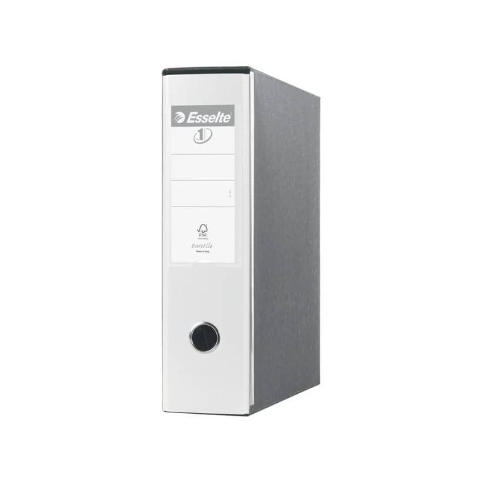 Registratore con custodia Esselte G53 Eurofile commerciale 29,5x32 cm - dorso 8 cm bianco vivida - 390753040 main product photo