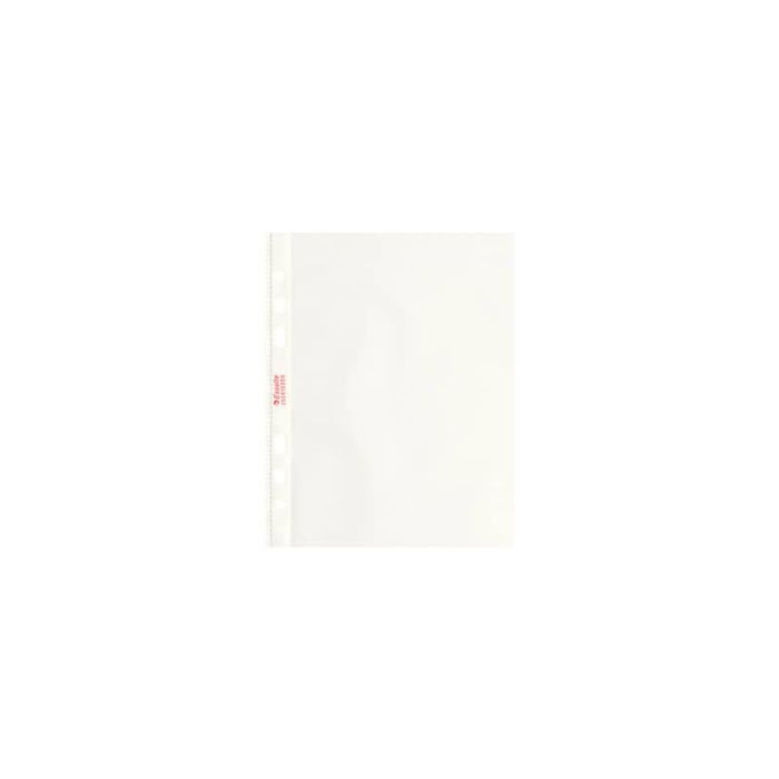 Buste a perforazione universale goffrate Esselte OFFICE 15x21 cm trasparente antiriflesso conf.25 - 395612200 main product photo