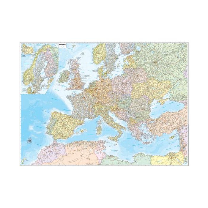 CARTA GEOGRAFICA MURALE EUROPA 132X99CM BELLETTI main product photo