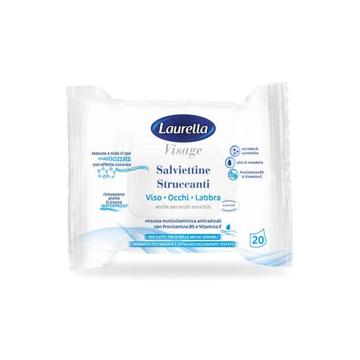Salviettina umidificata struccante - Laurella conf. 20 pezzi - 00500NW.1 main product photo