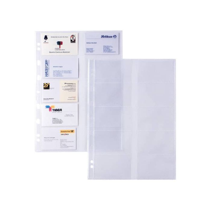 Buste foratura univ. porta biglietti da visita Sei Rota Atla Card 21x29,7 cm - 10 spazi trasp. conf. 10 buste 662131 main product photo