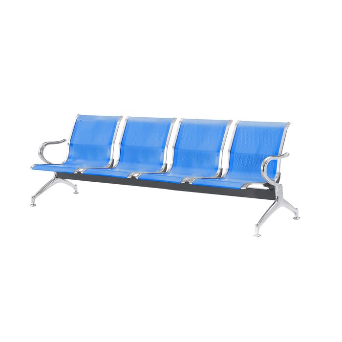 Panca attesa - 4 posti - in acciaio - blu - Serena Group main product photo
