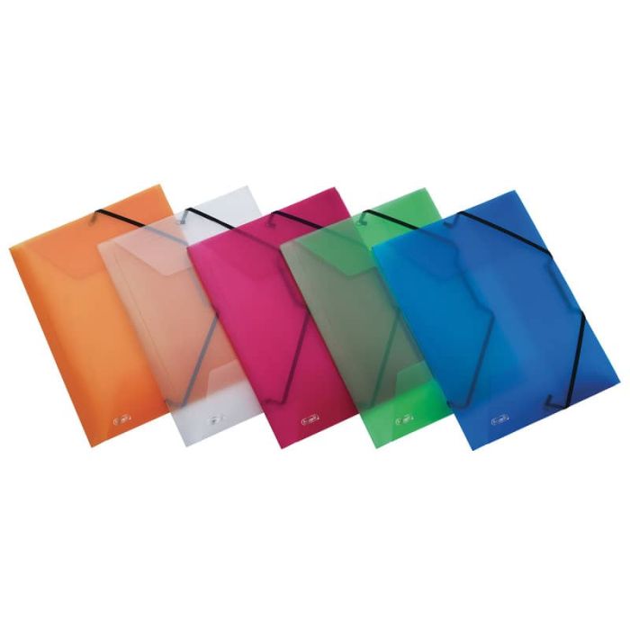 Cartellina a 3 lembi con elastico FAVORIT Lumina 22x30 cm dorso 0-3 cm trasparente - 400116645 main product photo
