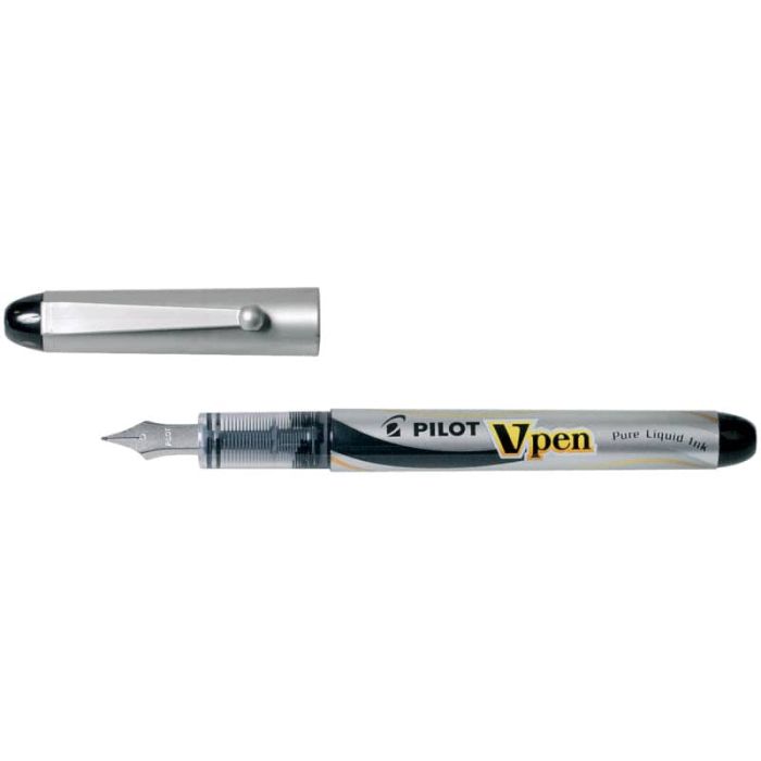 Penna stilografica usa e getta Pilot V-Pen Silver M nero tratto 0,5 mm 007570 main product photo