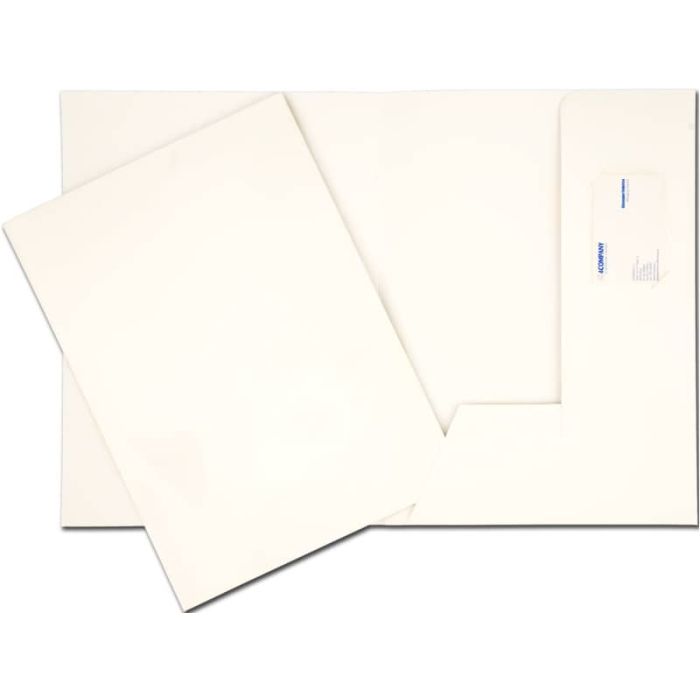 Cartelline a 2 lembi 4Mat A4 in bindakote 250 g/m² con alloggio biglietti da visita cf. da 10 pz - 3740 main product photo