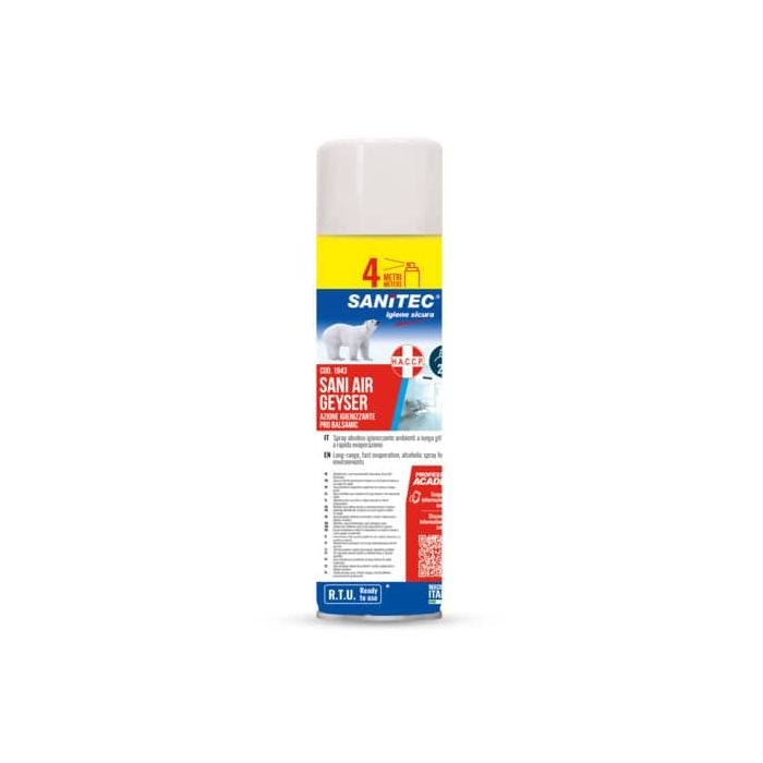 Spray Sanitec Sani Air Geyser Pro Balsamic alcolico per ambienti - 500 ml - 1843 main product photo