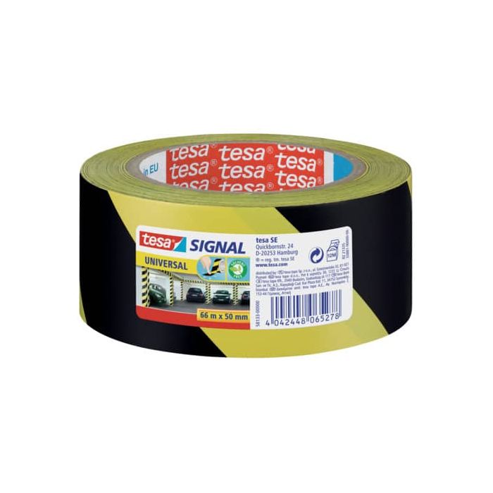 Segnaletica tesa nastro adesivo B/R in OPP con adesivo acrilico 50mm x 66m giallo-nero - 58133-00000-00 main product photo