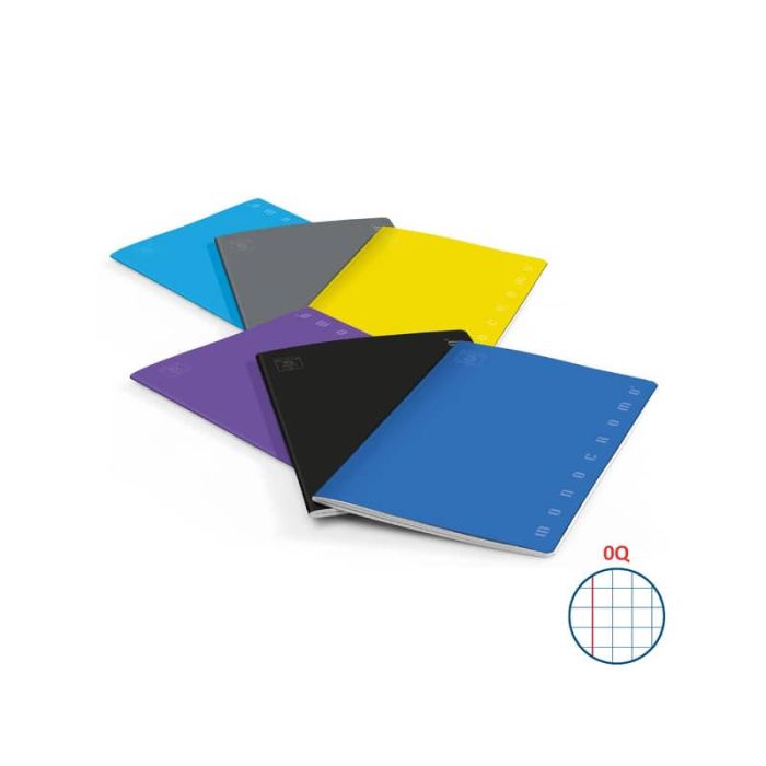 Quaderno 42 fogli PIGNA Monocromo A5 a quadretti 0Q con margine assortiti 02217780Q main product photo