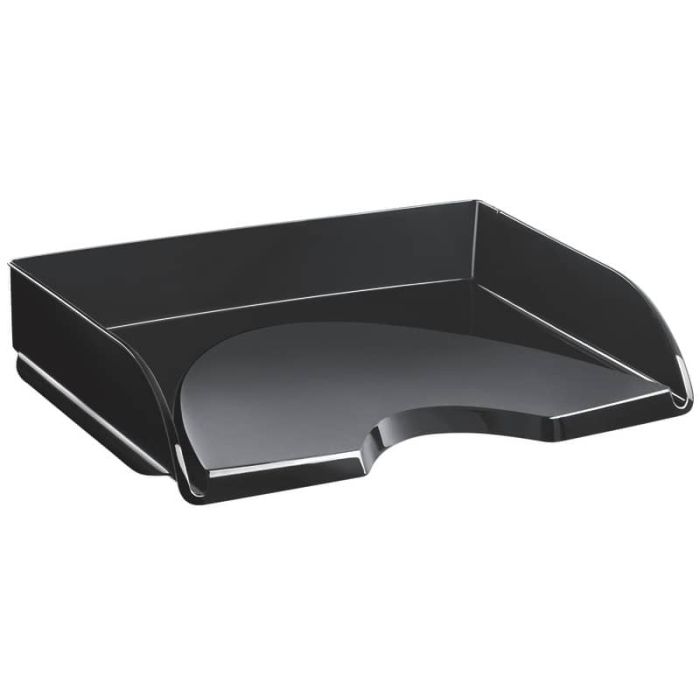 Vaschetta portacorrispondenza orizzontale impilabile CEP in polistirolo nero - 1135220161 main product photo