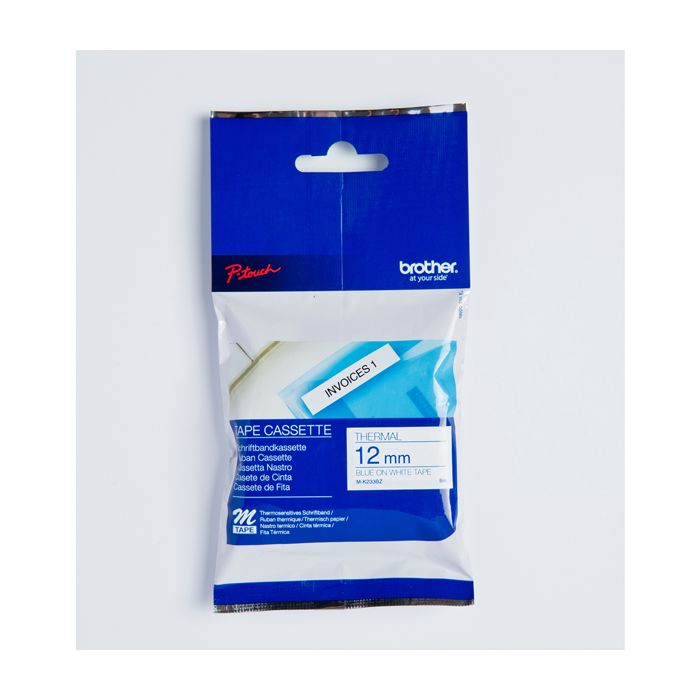 BROTHER NASTRO MK233 12MMX8MT BLU/BIANCO main product photo