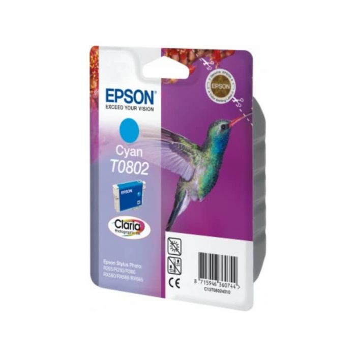 Cartuccia inkjet Colibrì T0802/blister RS Epson ciano C13T08024011 main product photo