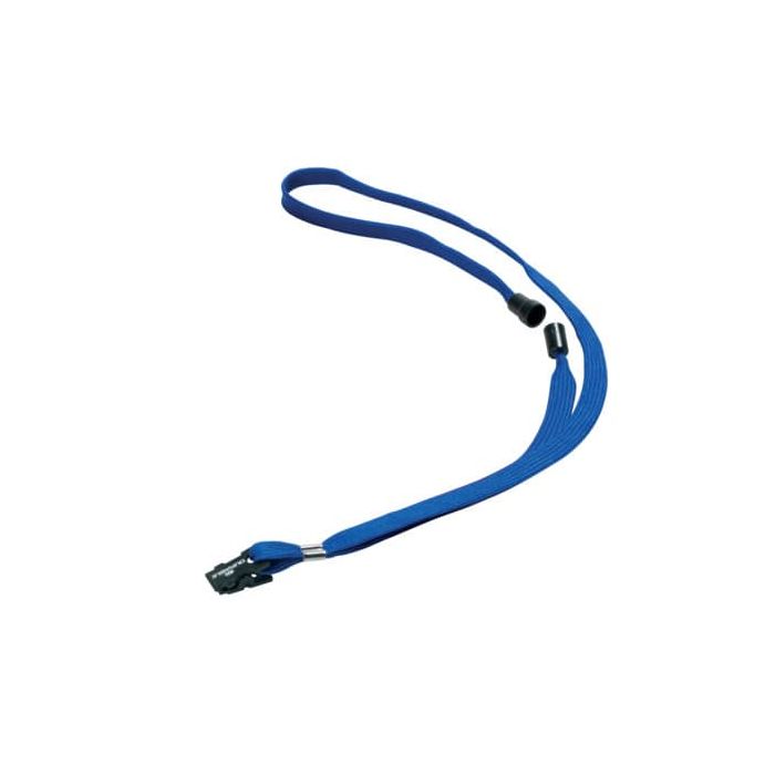 Cordoncino per portabadge DURABLE tessuto blu 10mm x 44cm conf. 10 - 811907 main product photo