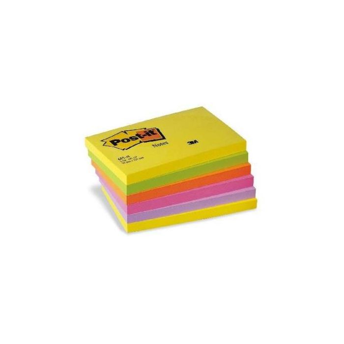 BLOCCO 100fg Post-itGiallo Canary 76x127mm GIALLO A RIGHE 635 main product photo