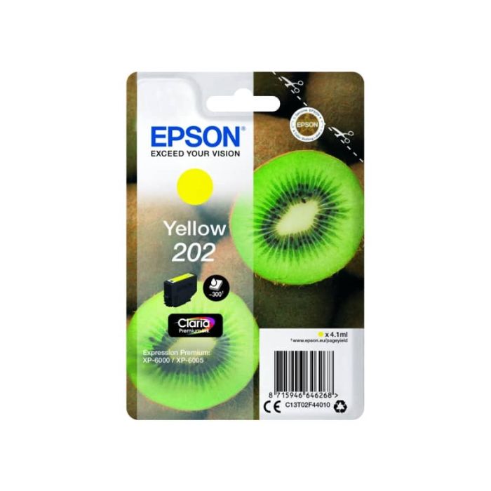 Cartuccia inkjet Kiwi 202 Epson giallo C13T02F44010 main product photo