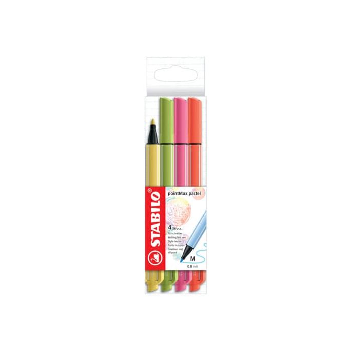Astuccio Stabilo PointMax in 4 colori assortiti pastello 488/4-03 main product photo