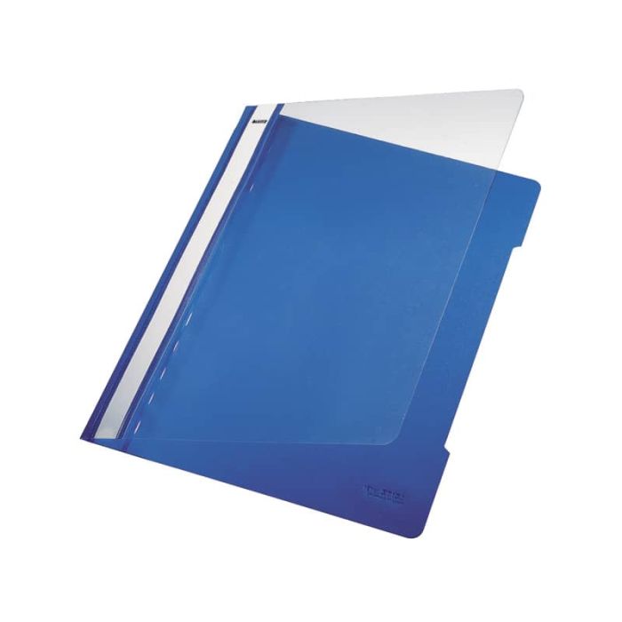 Cartellina ad aghi con clip Leitz in PVC A4 blu 41910035 main product photo