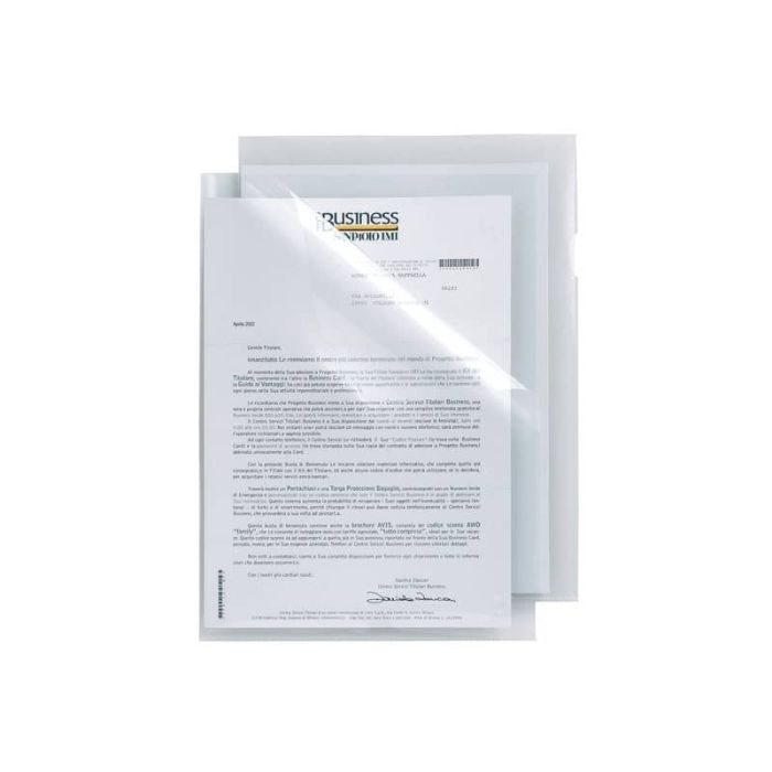 Cartelline a L in PP Sei Rota Poli T 150 trasparente 50 pz. - 662319 main product photo