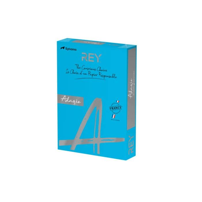 Carta colorata A3 International Paper Rey Adagio 80 g/m² blu intenso 51 - Risma da 500 fogli - ADAGI80X470 main product photo
