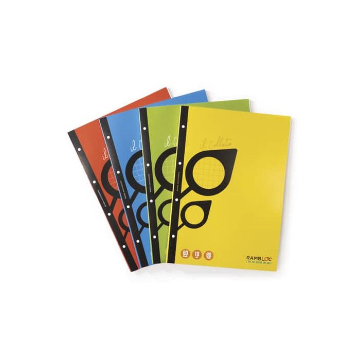 Blocco Collato Rambloc rinforzato 21x29,7 cm - 40 ff 80 g - conf. 4 pz - 5 mm - 90500102 main product photo