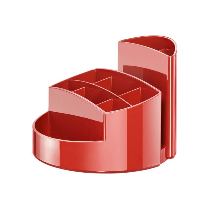 Portapenne RONDO HAN in polistirolo con 9 scomparti rosso 17460-17 main product photo