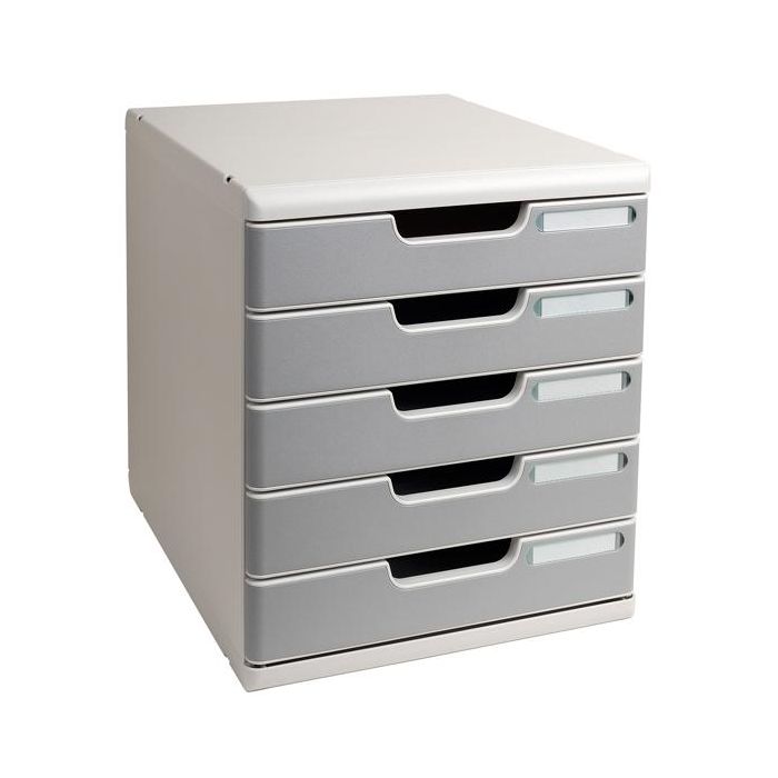 CASSETTIERA MODULO A4 5 CASSETTI GRIGIO/GRANITO MULTIFORM main product photo