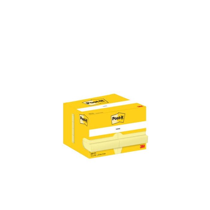 Foglietti riposizionabili classici Post-it® Notes 51x76 mm 100 ff Giallo Canary™ conf. da 12 - 656 main product photo