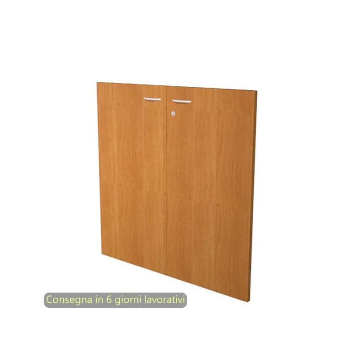 Libreria componibile Artexport Protocollo coppia ante basse Noce chiaro CAB-L76-H81-S-4 main product photo