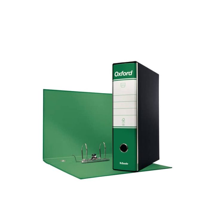 Registratore con custodia Esselte G85 Oxford protocollo 29,5x35 cm - dorso 8 cm verde - 390785180 main product photo