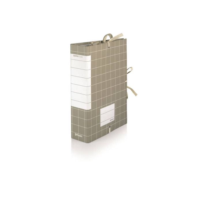 Cartella archivio Brefiocart RESISTO lacci rivettati 25x35 cm grigio dorso 15 cm Conf. 10 pezzi - RES0201-15 main product photo