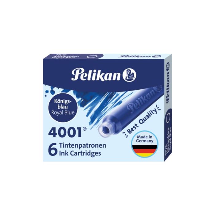 Cartuccia per stilografica Pelikan TP/6 4001 blu royal astuccio da 6 - 301176 main product photo