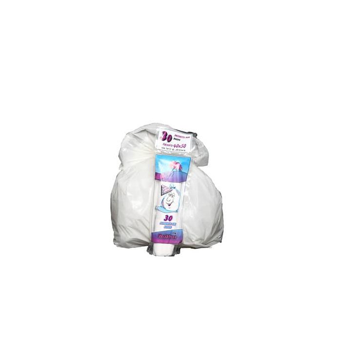 Sacchi Rolsac Quality 40x50 cm spessore 16 my 15 l bianco rotolo da 30 pezzi - 10080 main product photo