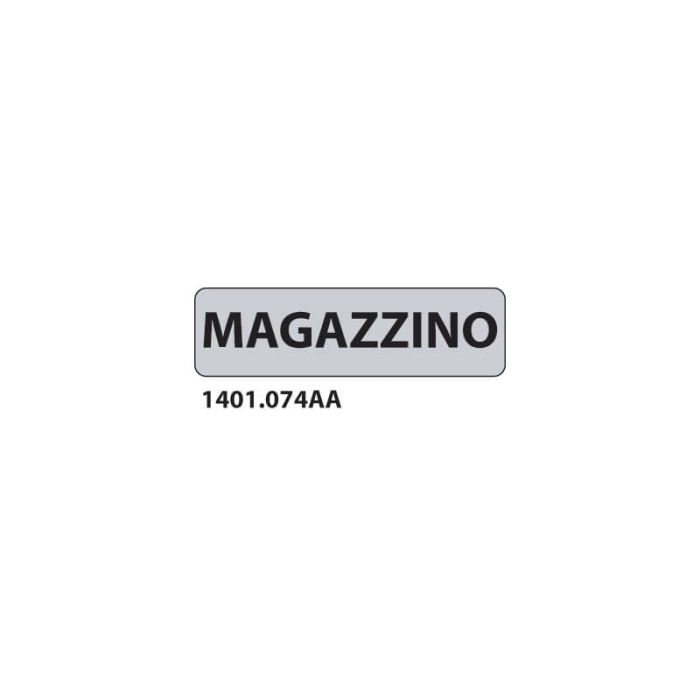Cartello adesivo per interni "Magazzino" Dixon Industries 17x4,5 cm Conf. 15 pezzi - 1401.074AA main product photo