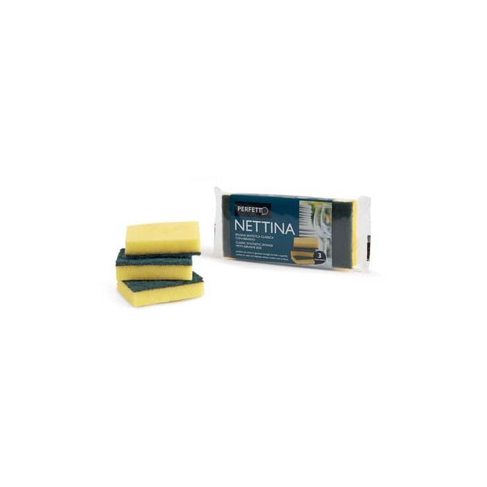 Spugna sintetica abrasiva Nettina conf. 3 pz Perfetto misura classica 0245 main product photo
