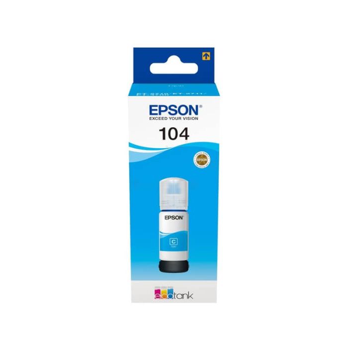 Inchiostro in bottiglia Epson 104 EcoTank ciano EPSON C13T00P240 main product photo