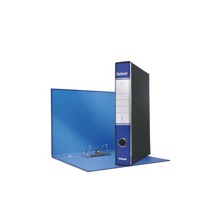 Registratore con custodia Esselte G84 Oxford protocollo 29,5x35 cm - dorso 5 cm blu - 390784050 main product photo