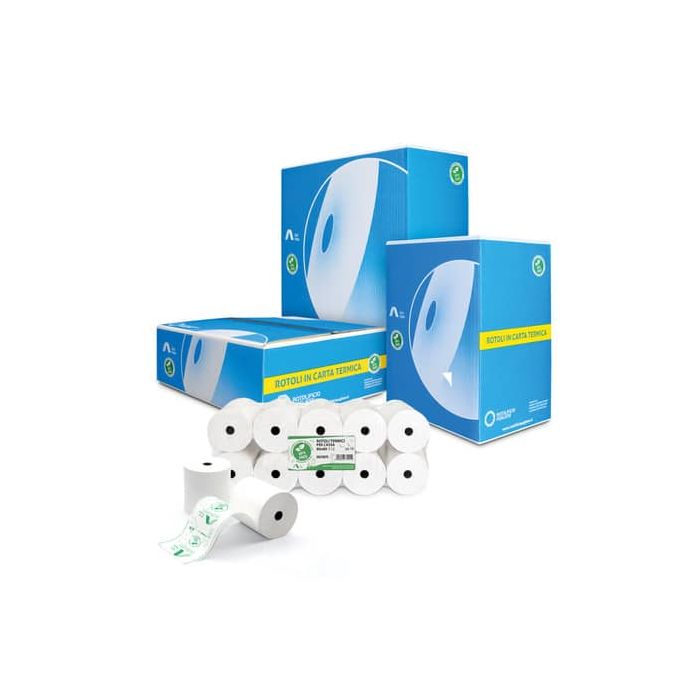 Rotoli registratore di cassa Rotolificio Pugliese Exclusive BPA FREE 57 mm x 30 m foro 12 cm conf. da 10 - NBA5730TK main product photo