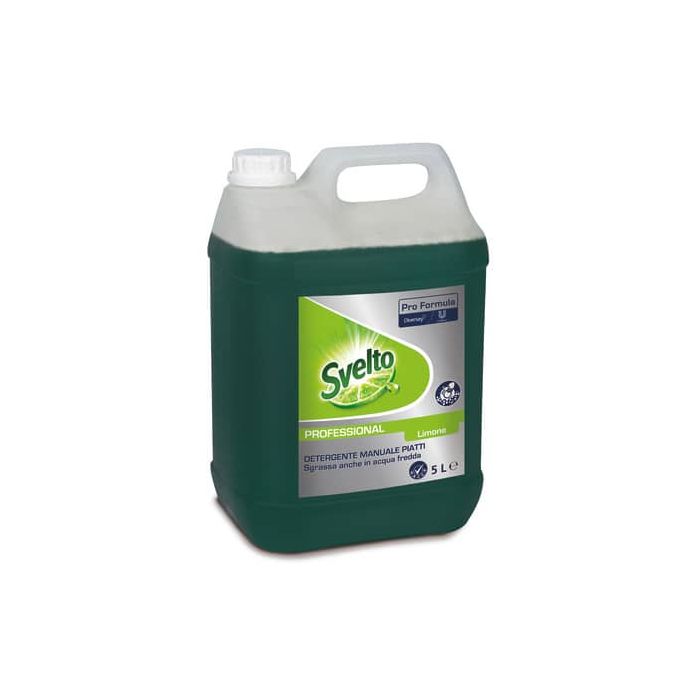 Detergente per stoviglie Svelto Più Limone Professionale - verde - tanica 5 litri - 7522663 main product photo