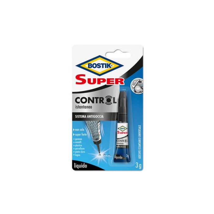 Adesivo cianoacrilato ultra rapido Bostik Super Control 3 gr - D2737 main product photo