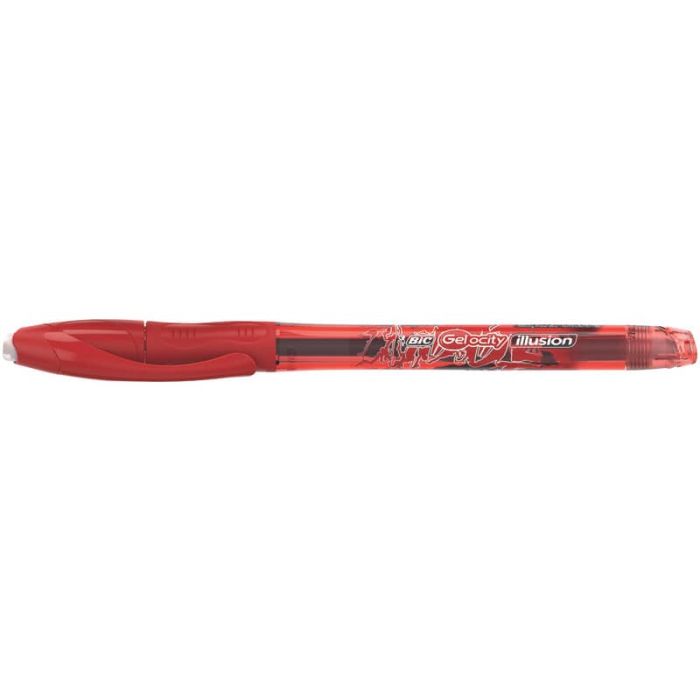Penna gel cancellabili BIC Gel-ocity Illusion M 0,7 mm rosso 943442 main product photo