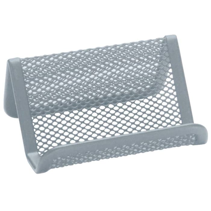Portabiglietti da visita Q-Connect 9,5x7,5 x4,5 cm argento KF04729 main product photo