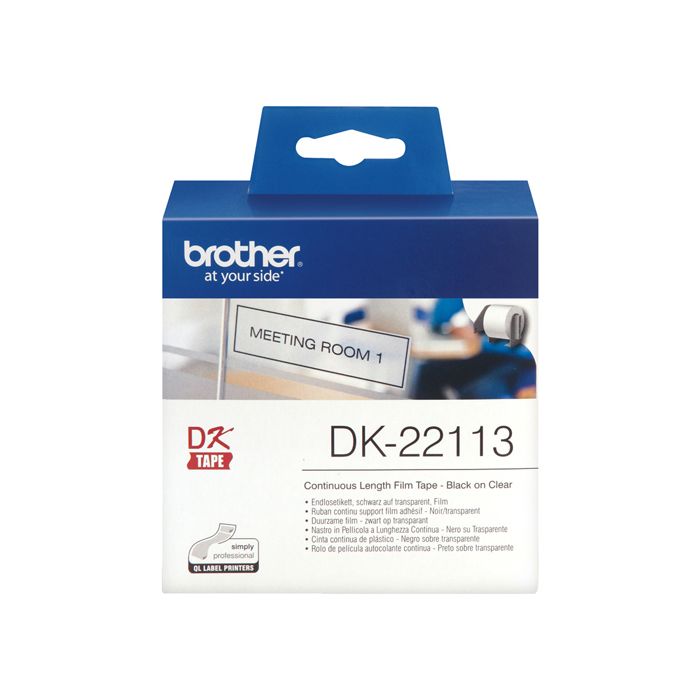 Brother Nastro Ades In Pellicola Nero/Trasparente 62Mm - 15.24Mt Lunghezza main product photo