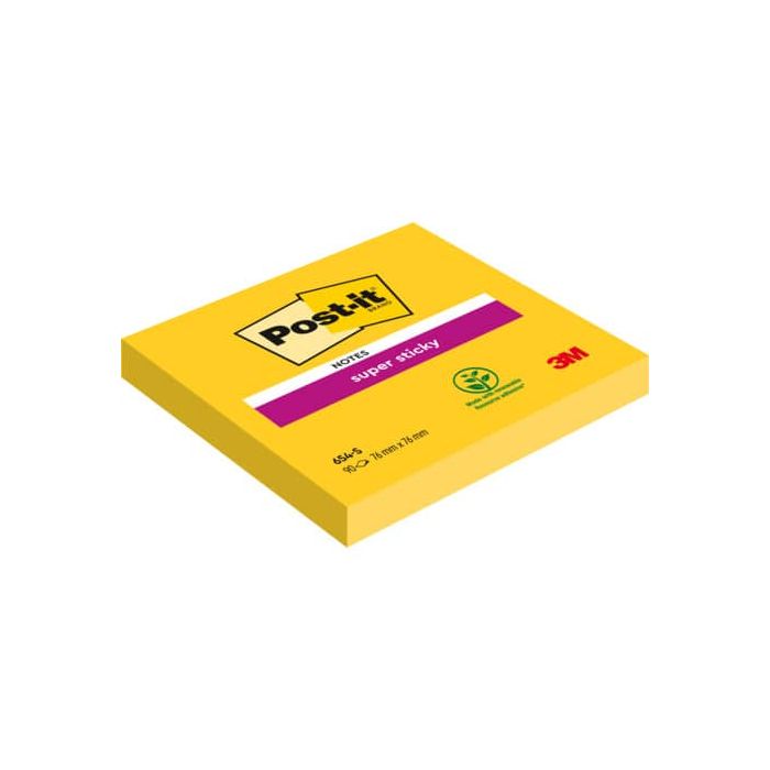 Foglietti riposizionabili Super Sticky Notes Post-it giallo oro - 76x76 mm 12 blocchetti da 90 ff - 7100290189 main product photo