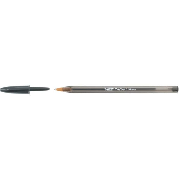 Penna a sfera BIC Cristal Large 1,6 mm nero Conf. 50 pezzi - 880648 main product photo