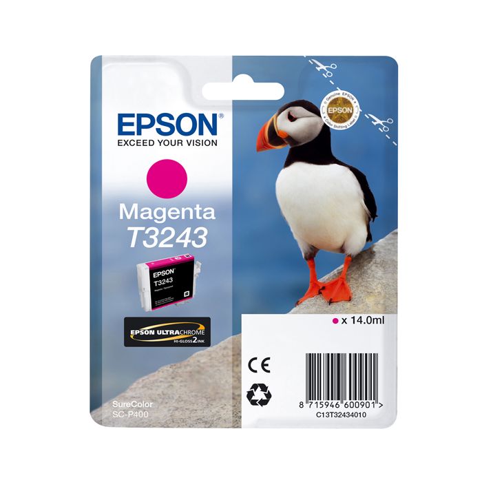 Epson - Cartuccia ink - Magenta - T3243 - C13T32434010 - 14ml main product photo