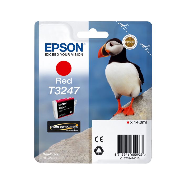 Epson - Cartuccia ink - Rosso - T3247 - C13T32454010 - 14ml main product photo