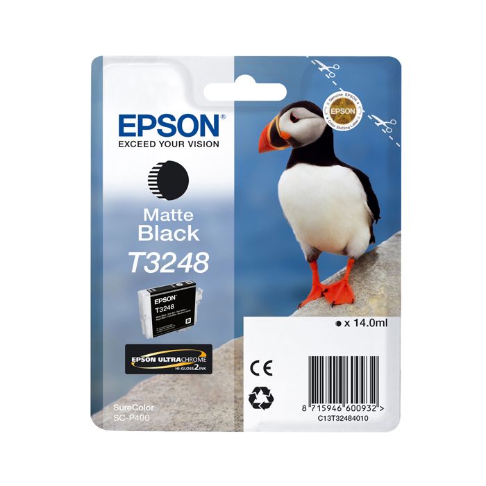 Epson - Cartuccia ink - Nero opaca - T3248 - C13T32484010 - 14ml main product photo