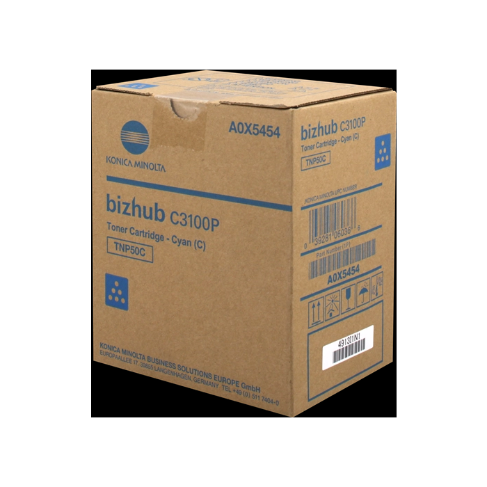 KONICA-MINOLTA TONER KONICAMINOLTA TNP-50C CIANO PER BIZHUB C3100P main product photo